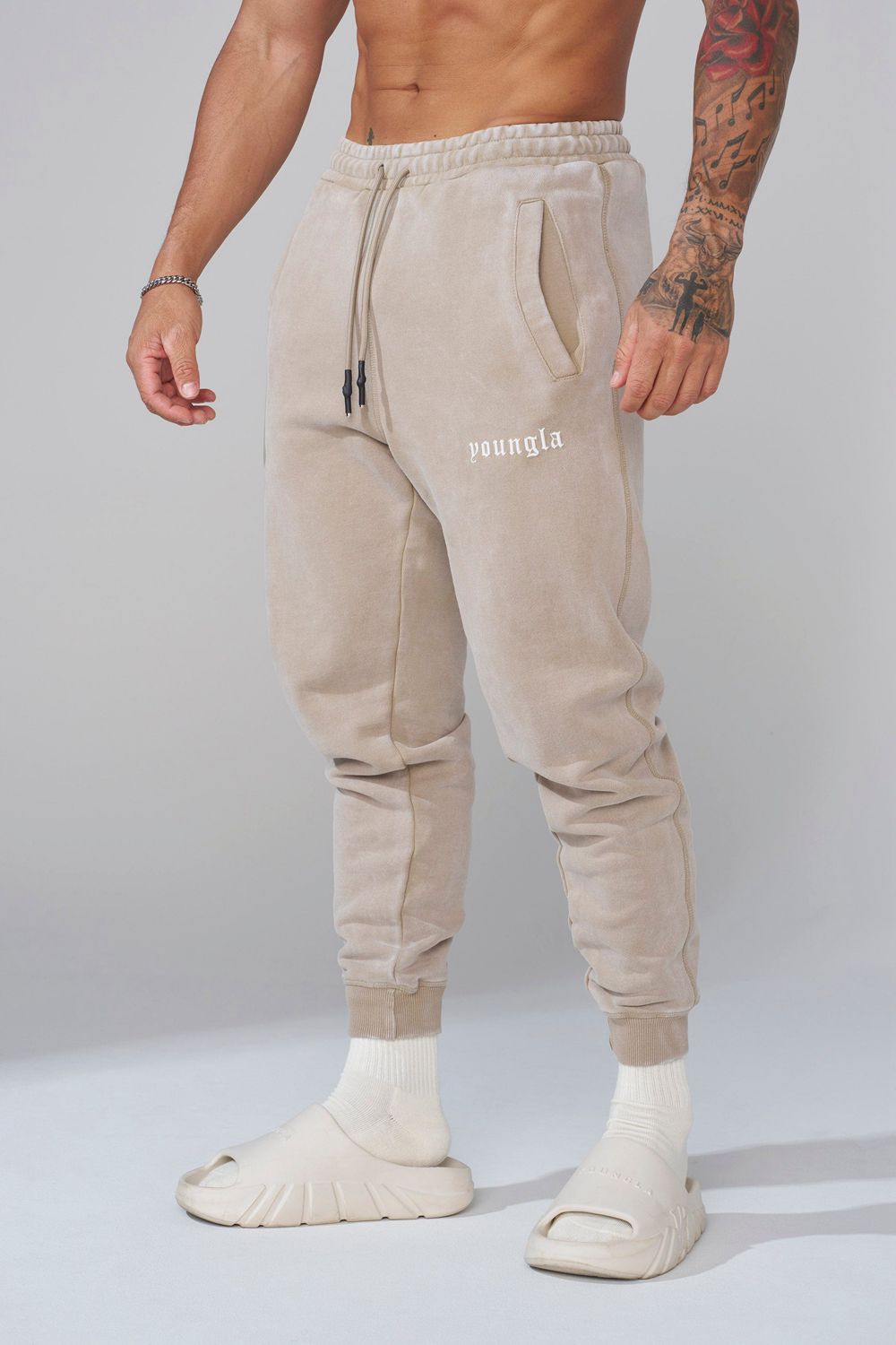 Beige Young LA 2022 - Love Sets - Joggers NZ | 7940163-IC