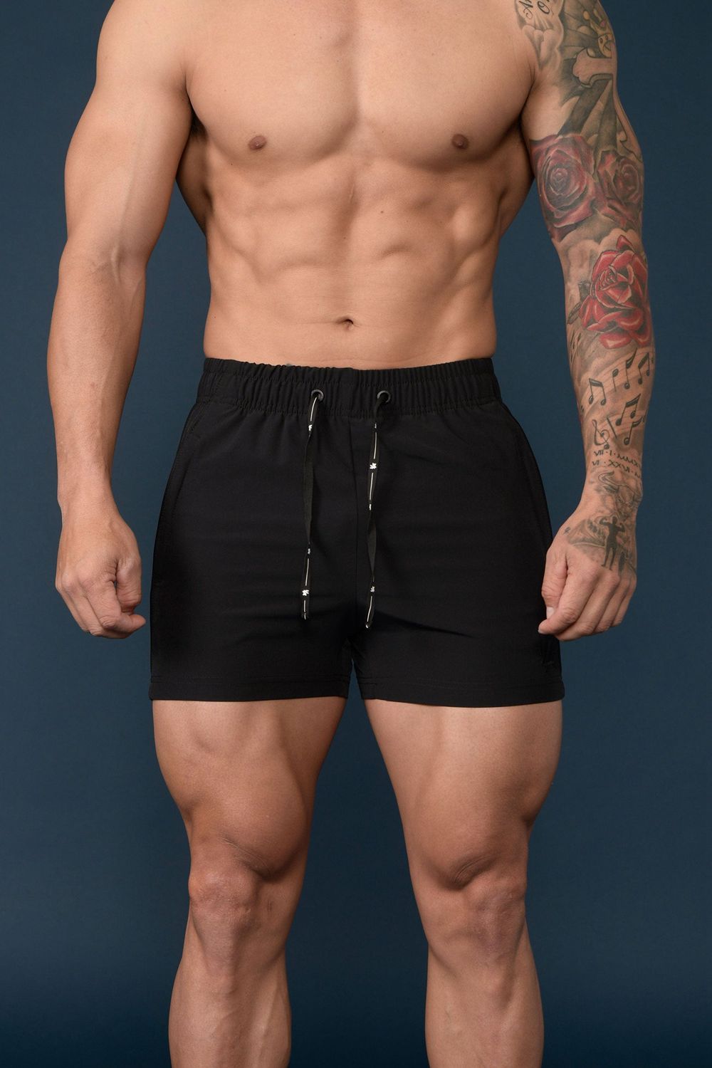 Black Young LA 101 Bodybuilding Short Shorts NZ | 6547210-GI