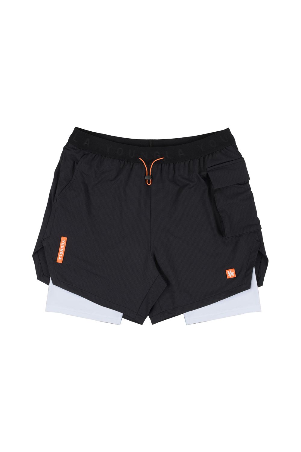 Black Young LA 121 Performance Line Compression Shorts NZ | 9016345-WY