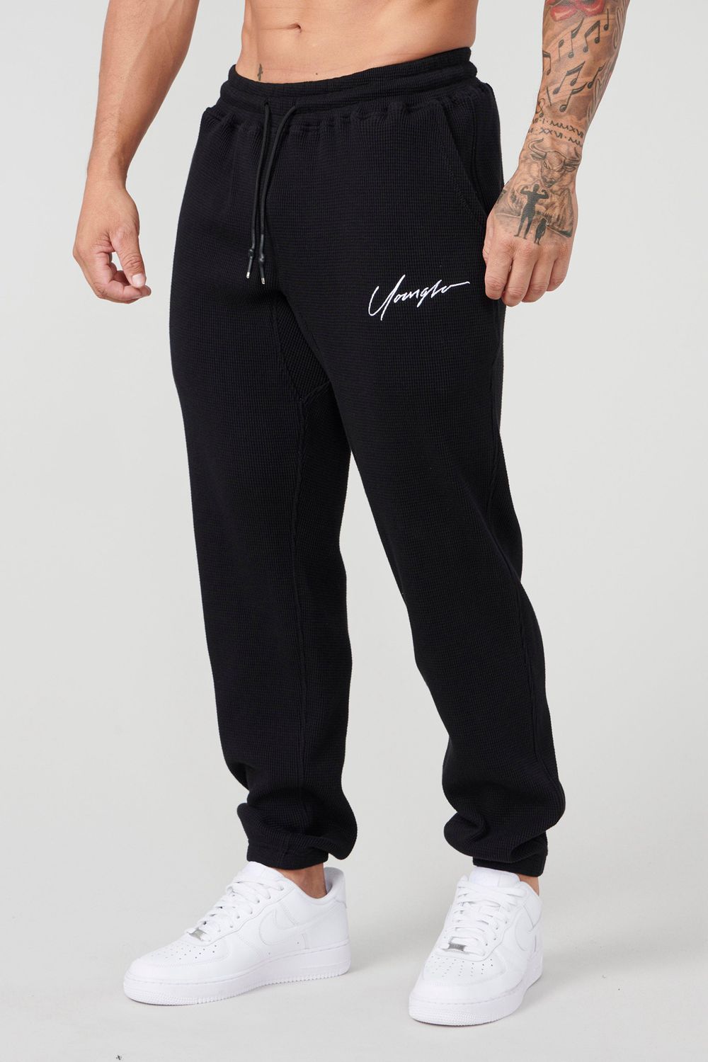 Black Young LA 207 Cozy Thermal Joggers NZ | 2741608-IK