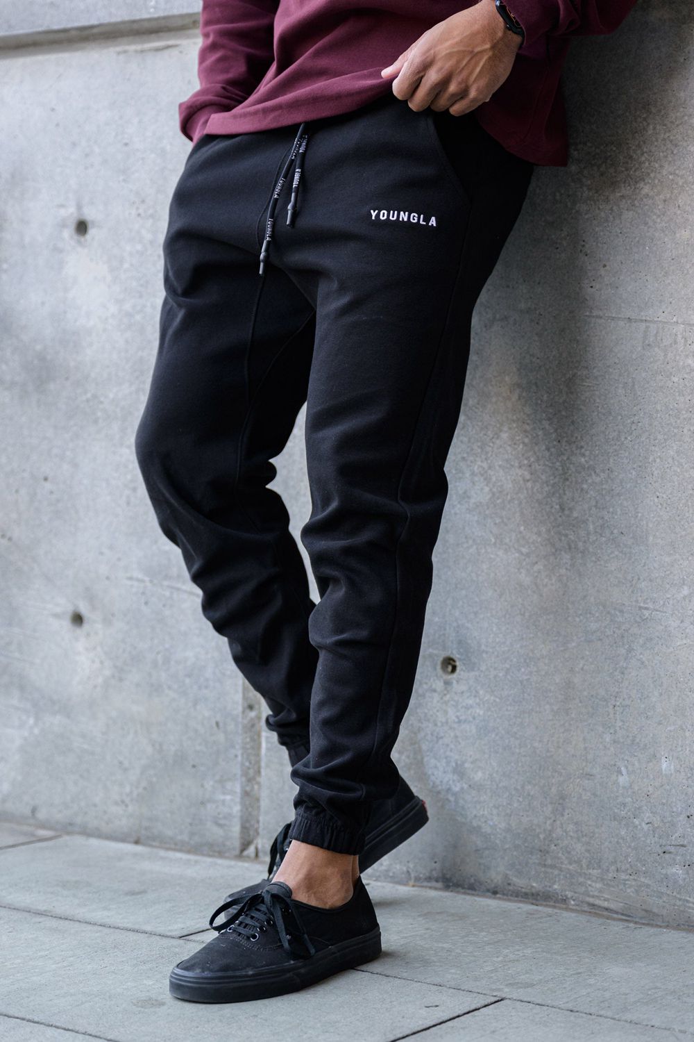 Black Young LA 210 Kick-Back Joggers NZ | 8074913-PG