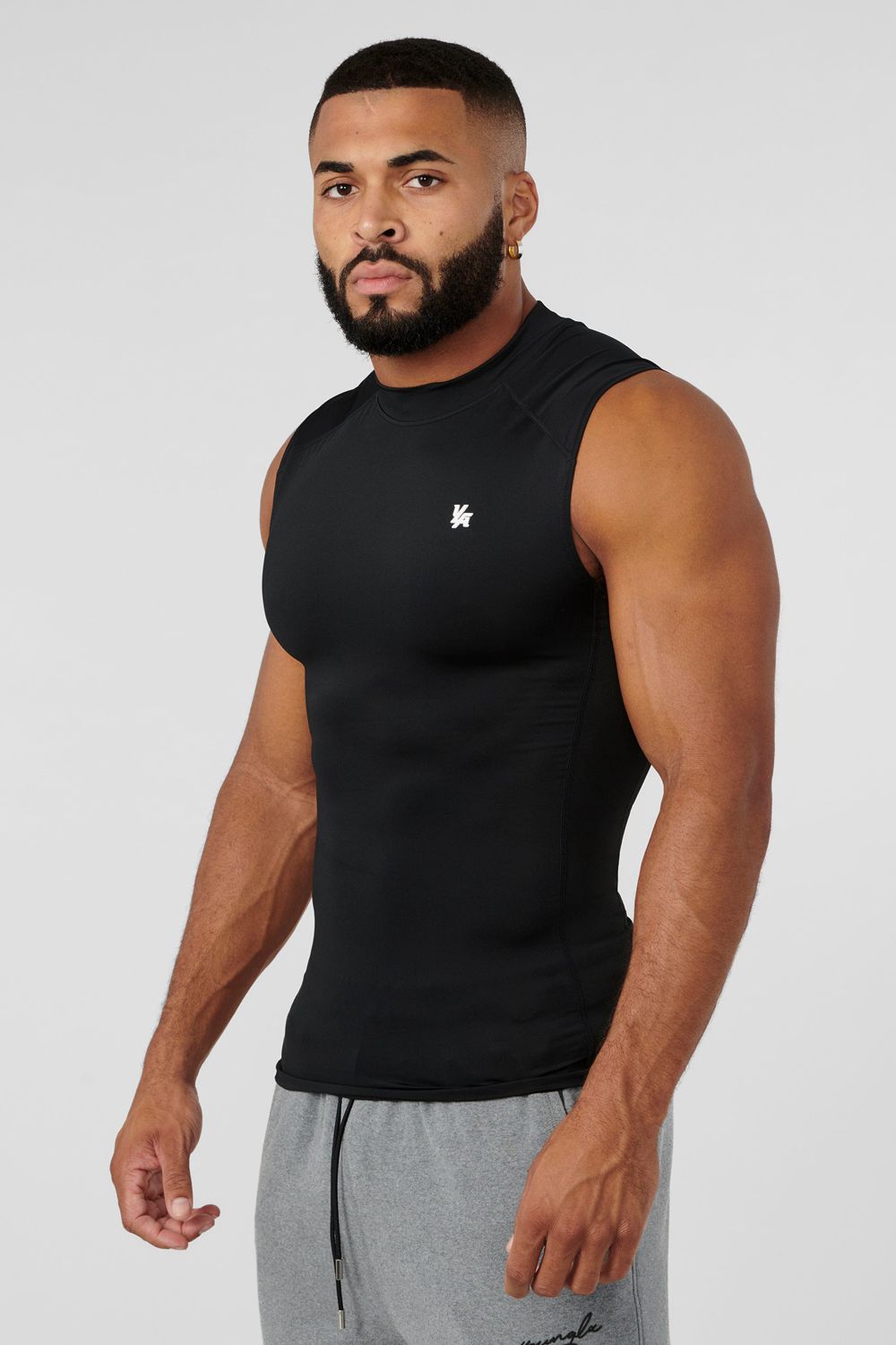 Black Young LA 315 - Stealth Compression Cut-Offs NZ | 4876215-JK