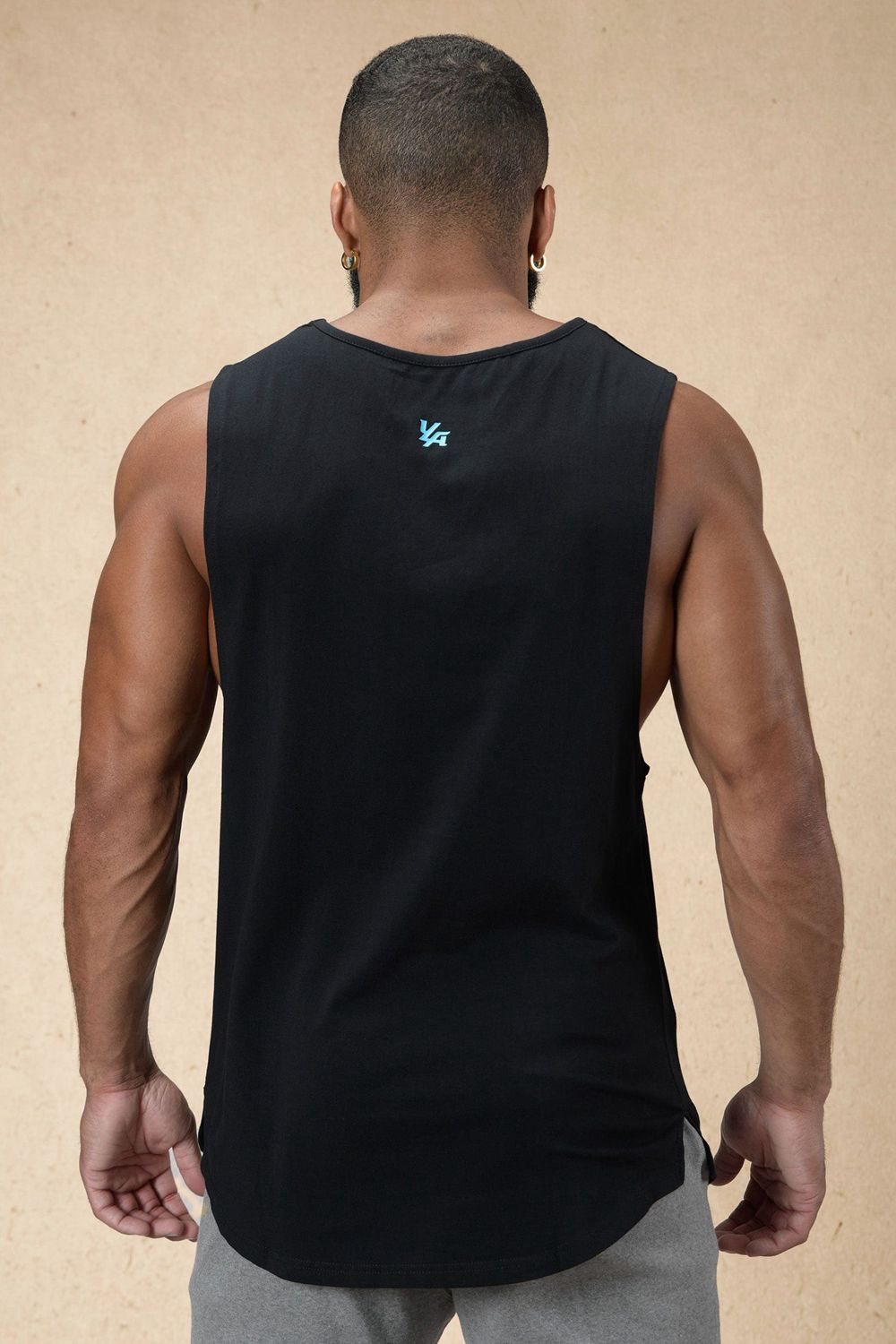 Black Young LA 332 Infinity Muscle Tanks NZ | 6491502-QK