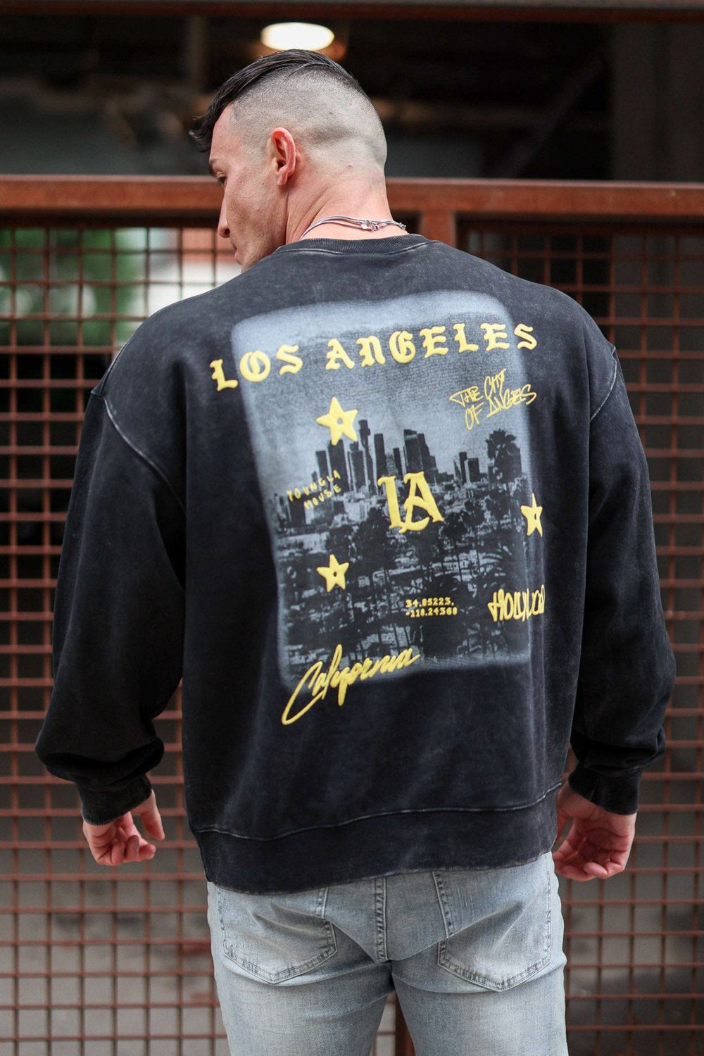 Black Young LA 565 - Us Tour Crewnecks NZ | 1793684-EP