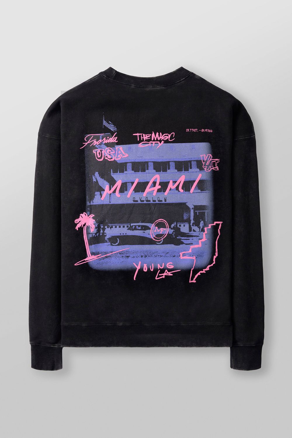 Black Young LA 565 - Us Tour Crewnecks NZ | 5036981-RN