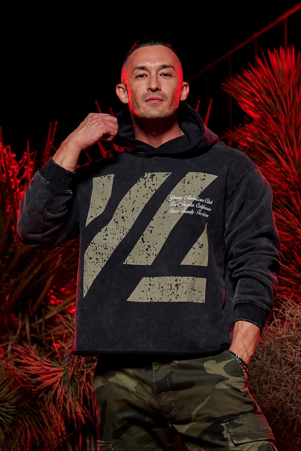 Black Young LA 568 - Icon Washed Hoodies NZ | 7190538-KF