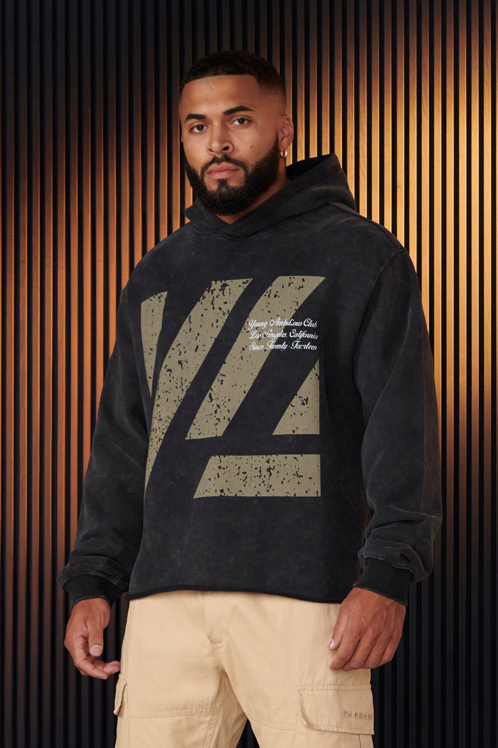 Black Young LA 568 - Icon Washed Hoodies NZ | 7190538-KF