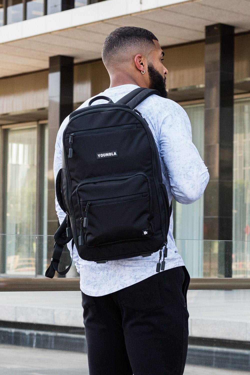 Black Young LA 730 Expedition Backpacks NZ | 8164395-QE