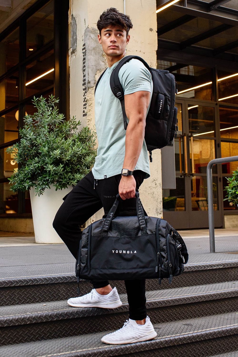 Black Young LA 740 Elite Duffle Bags NZ | 1507638-ZF