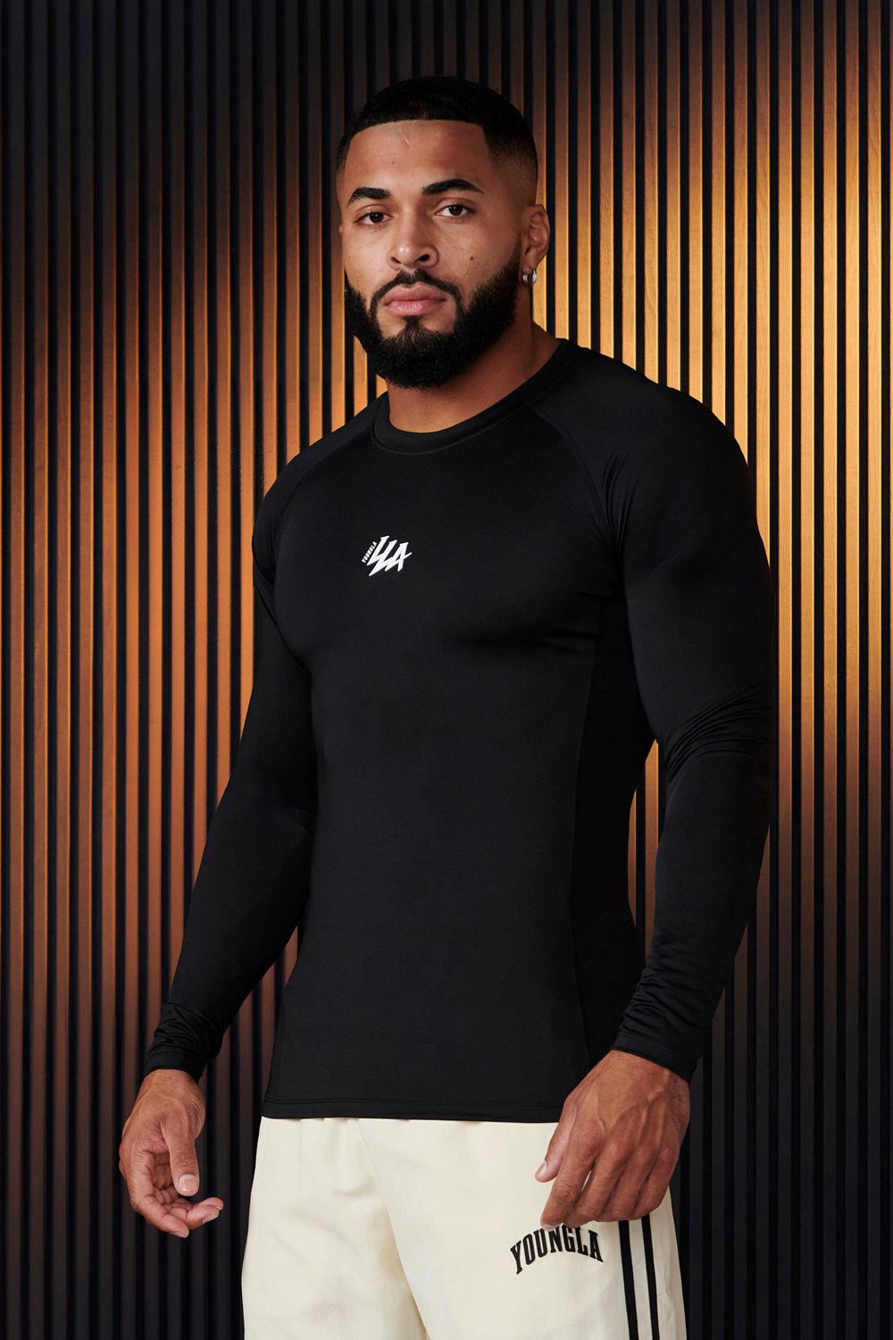 Black Young LA 802 - Speed Compression Longsleeves NZ | 2148659-XY