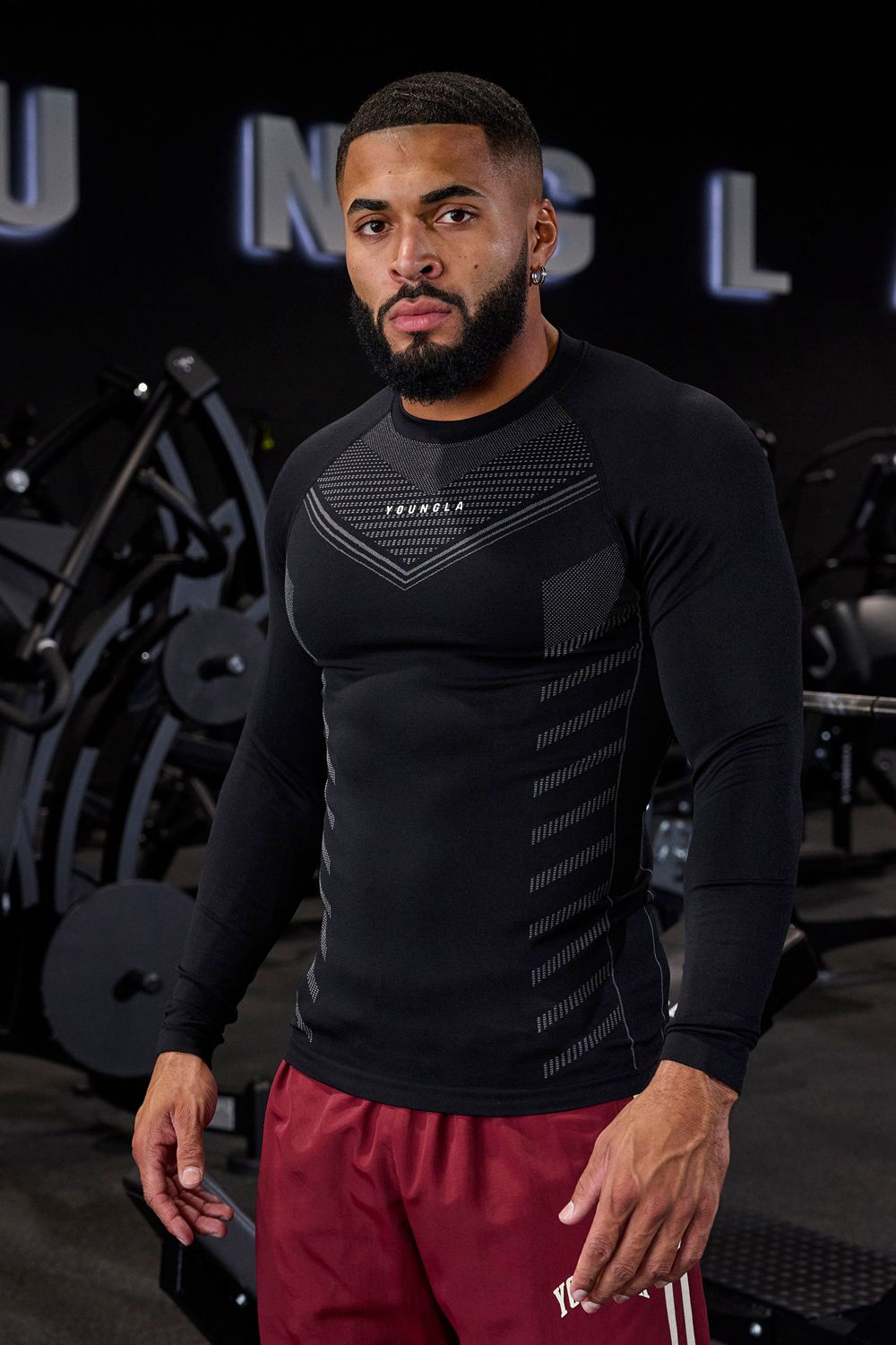 Black Young LA 833 - Superhero Compression Longsleeves NZ | 8709513-VH