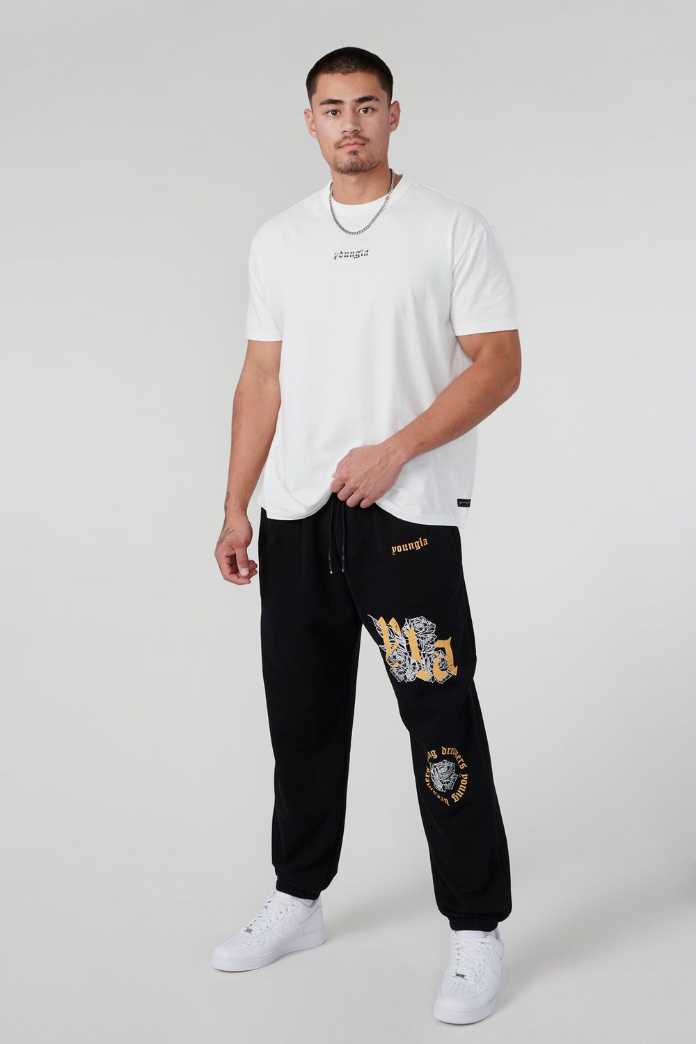 Black Young LA W224 Rose Joggers NZ | 5702983-SD