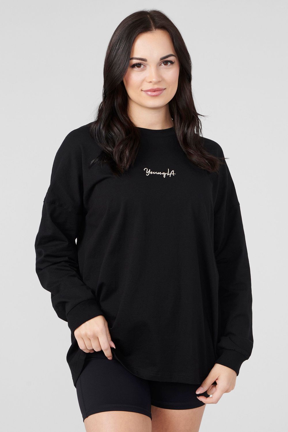 Black Young LA W416 Retro Long Sleeve Fall 23 NZ | 0826349-FK