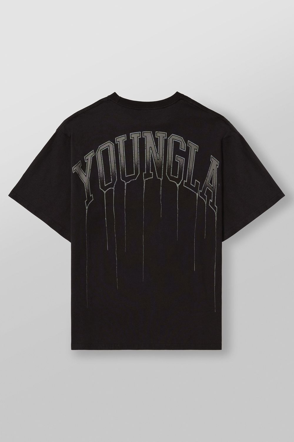 Black Young LA W428 - Drip Oversized Tee NZ | 4876501-JK