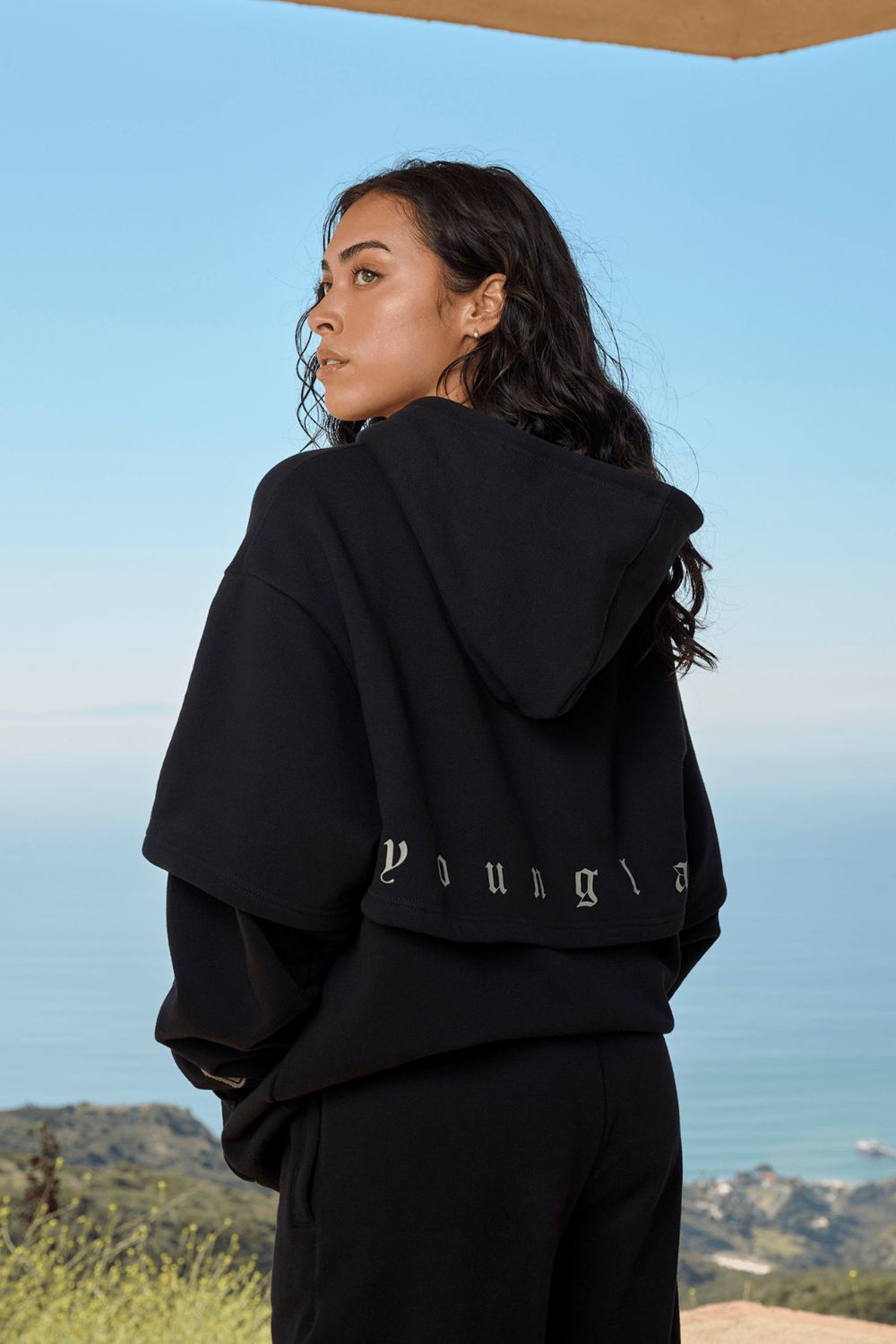 Black Young LA W520 - Urban Layer Hoodie NZ | 0384169-NL