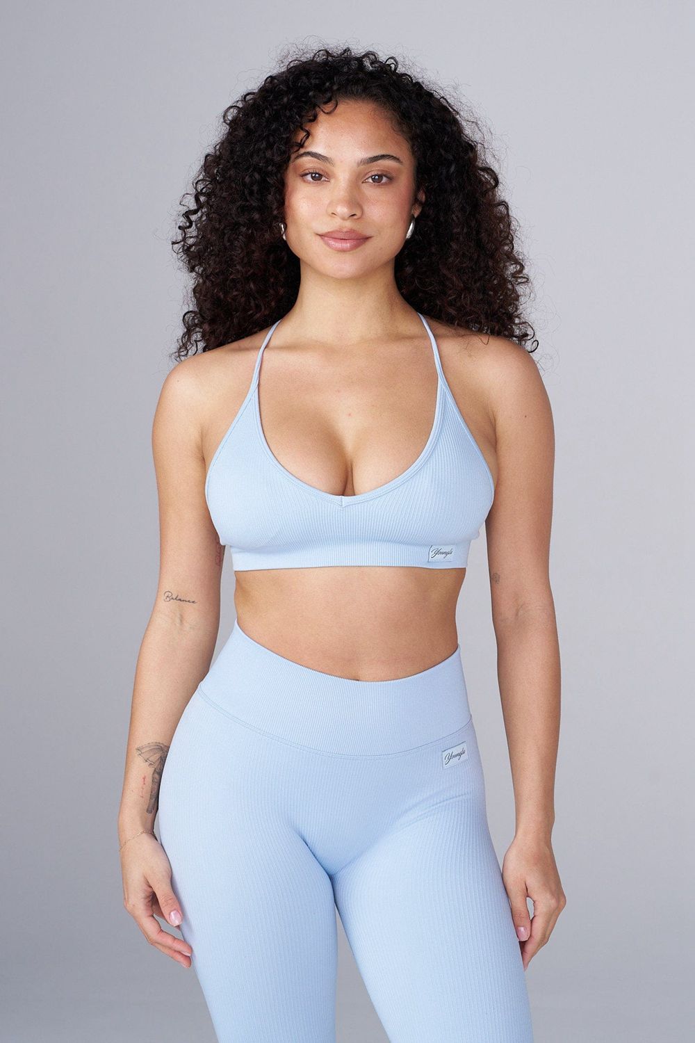 Blue Young LA W343 Ribbed Seamless Bra NZ | 4025816-VM