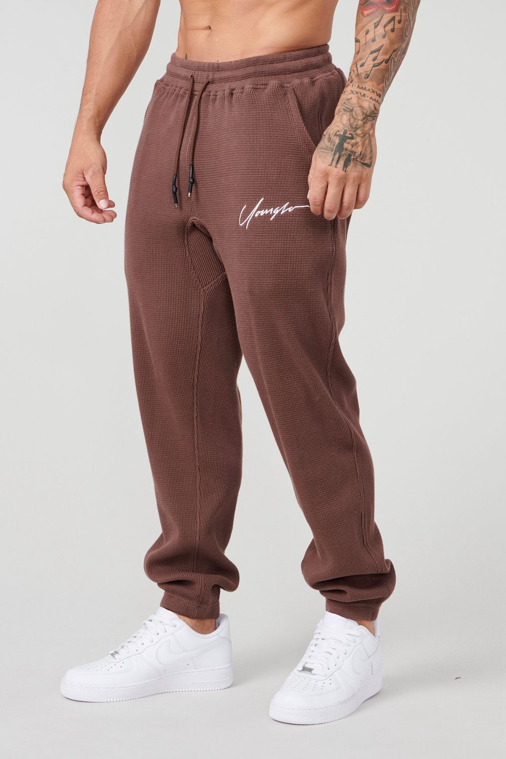 Brown Young LA 207 Cozy Thermal Joggers NZ | 7564980-QV