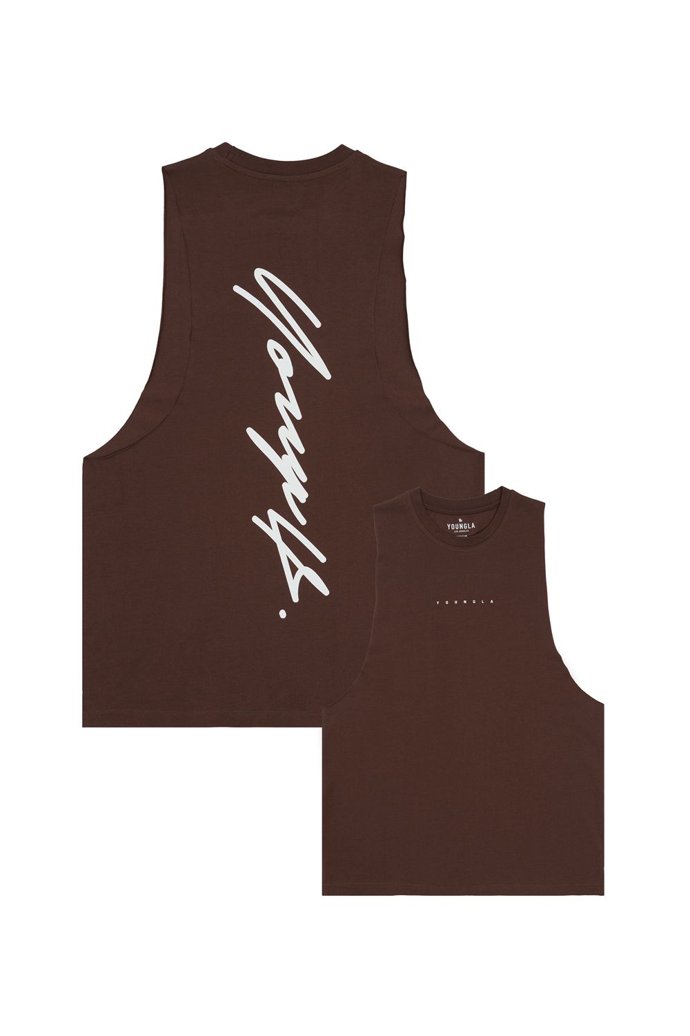 Brown Young LA 323 Autograph Delt Tanks NZ | 4769813-SH