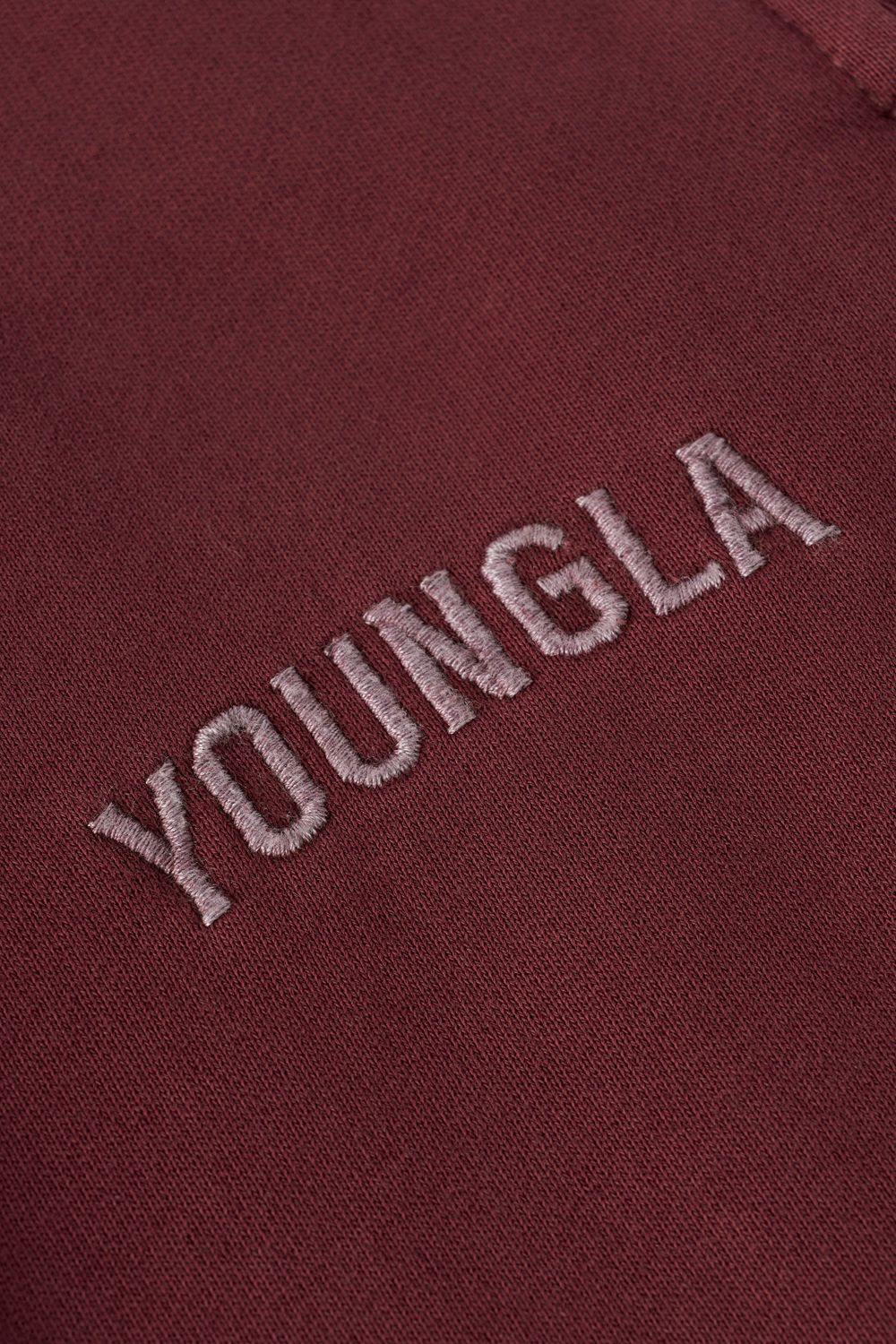 Burgundy Young LA 2078 - Minimal No Cuff Joggers NZ | 6354720-GT