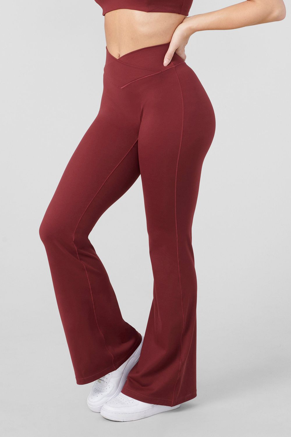 Burgundy Young LA W215 Vital Flare Pants NZ | 2701594-KE