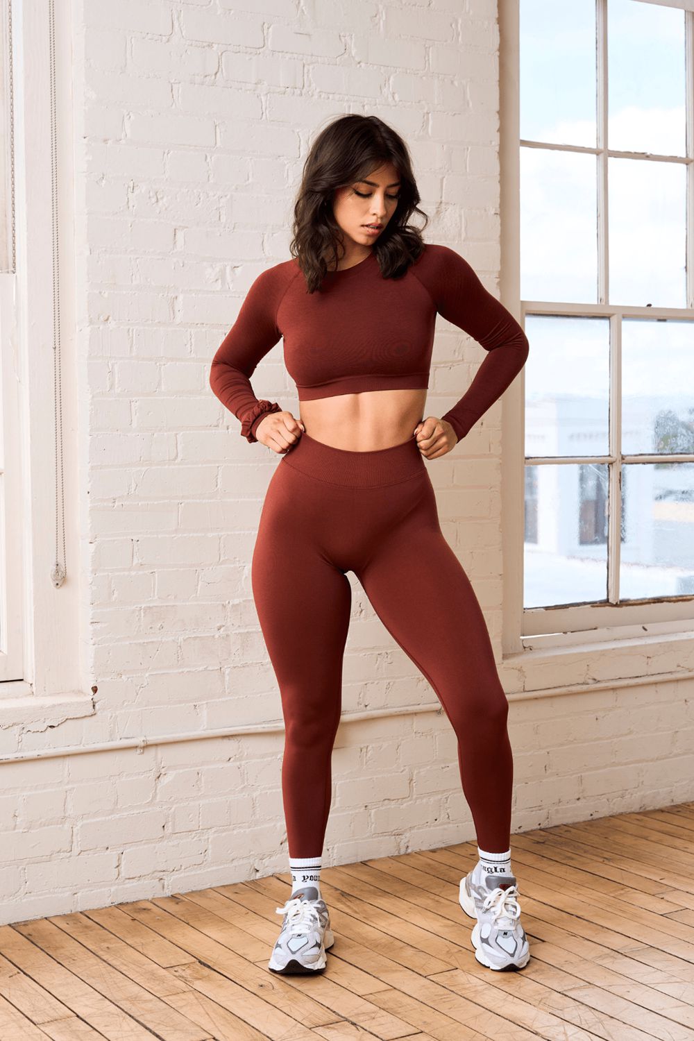 Burgundy Young LA W233 - Curve Seamless Legging NZ | 4610958-VG