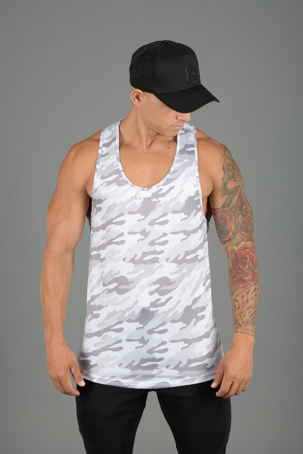 Camo Young LA 305 Performance Line Tank Tops NZ | 5128647-UL