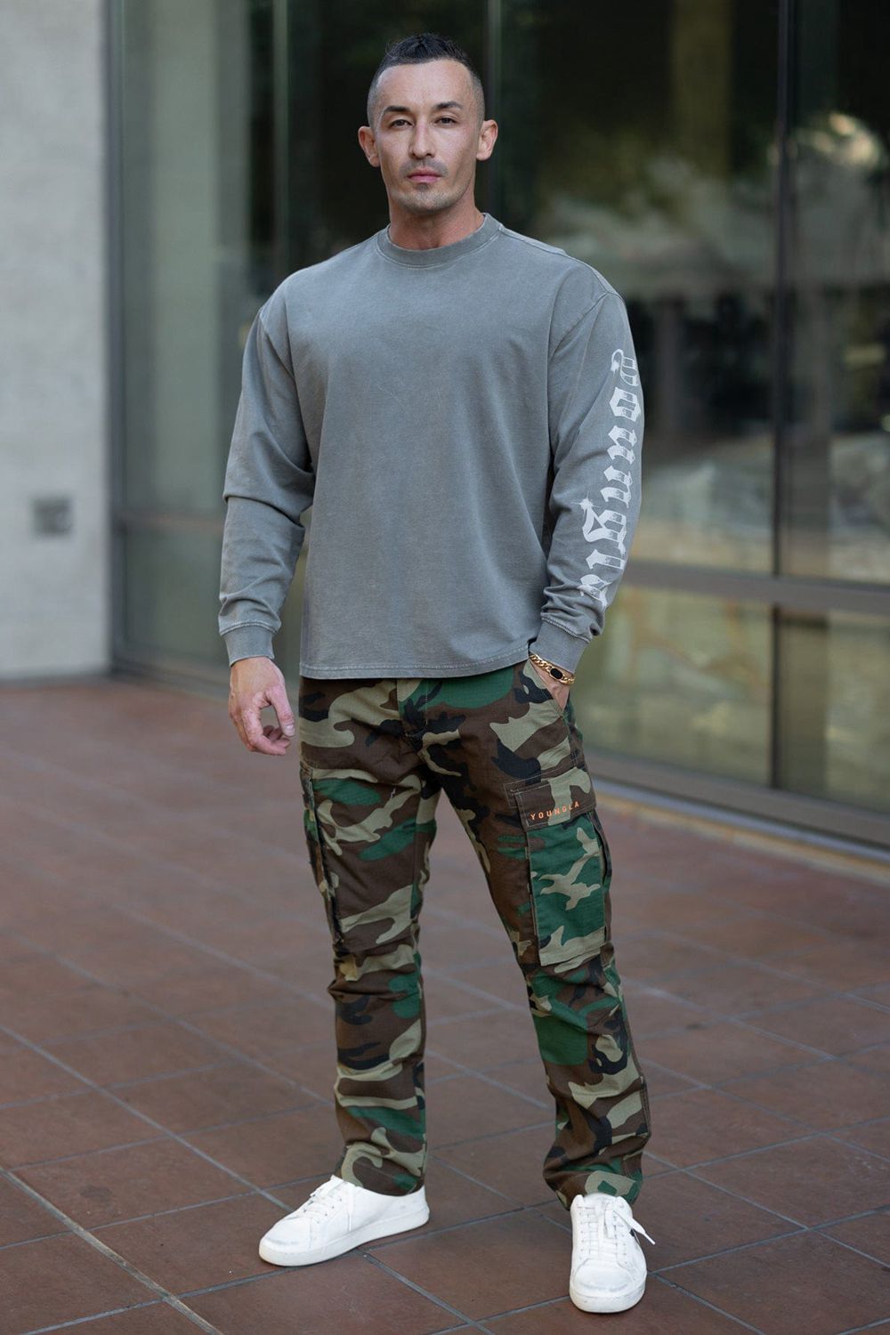 Camo Young LA 602 - Camo Tactical Cargos NZ | 3174892-AI