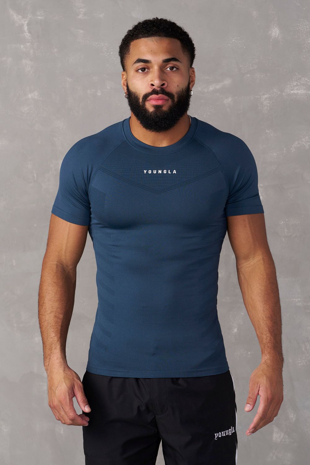 Dark Blue Young LA 475 Supervillain Compression Tees NZ | 2395860-IB