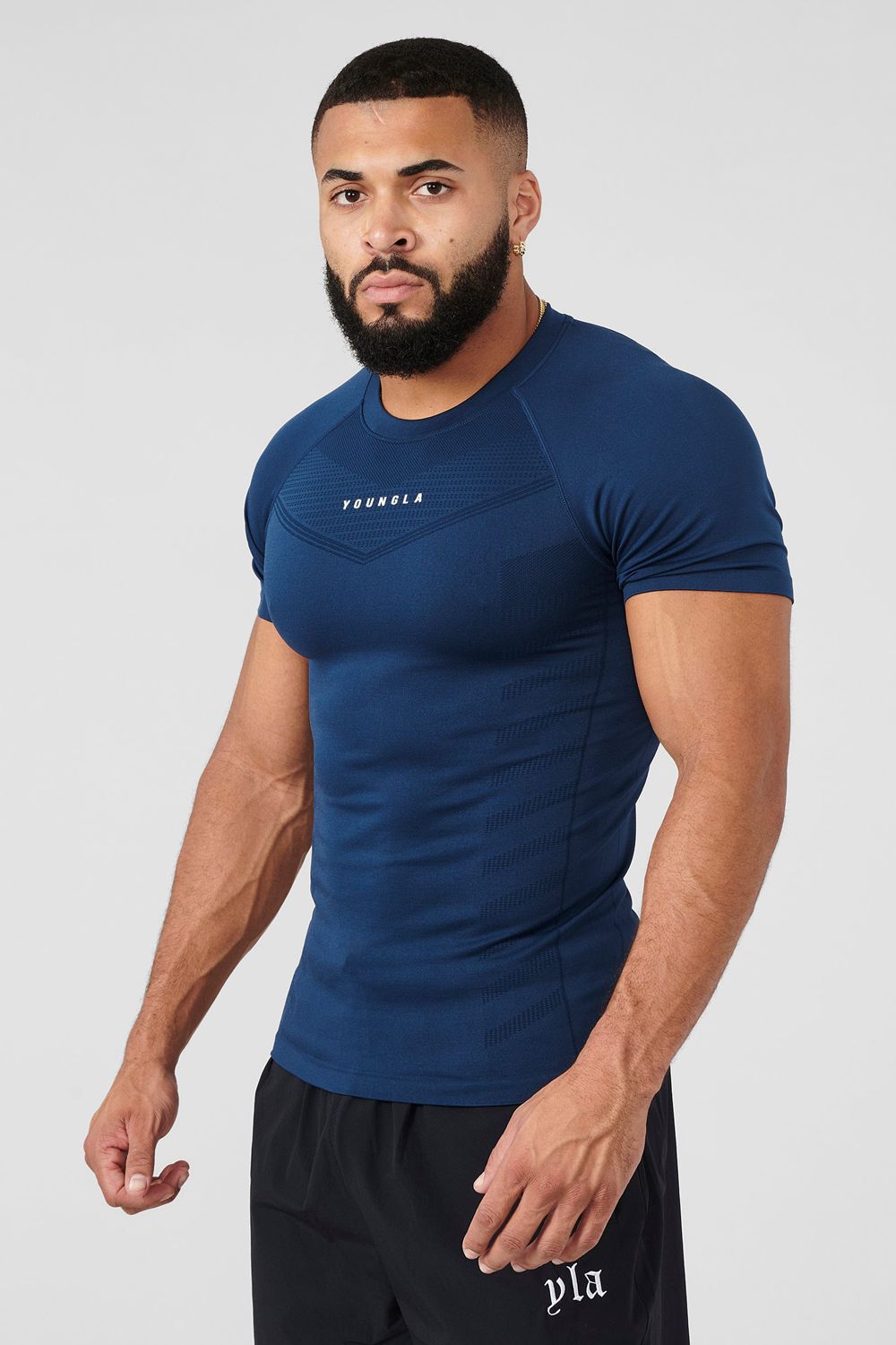 Dark Blue Young LA 475 Supervillain Compression Tees NZ | 2395860-IB