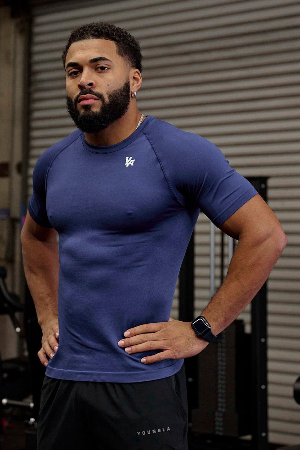 Dark Blue Young LA 477 - Combat Compression Tees NZ | 0651397-VS