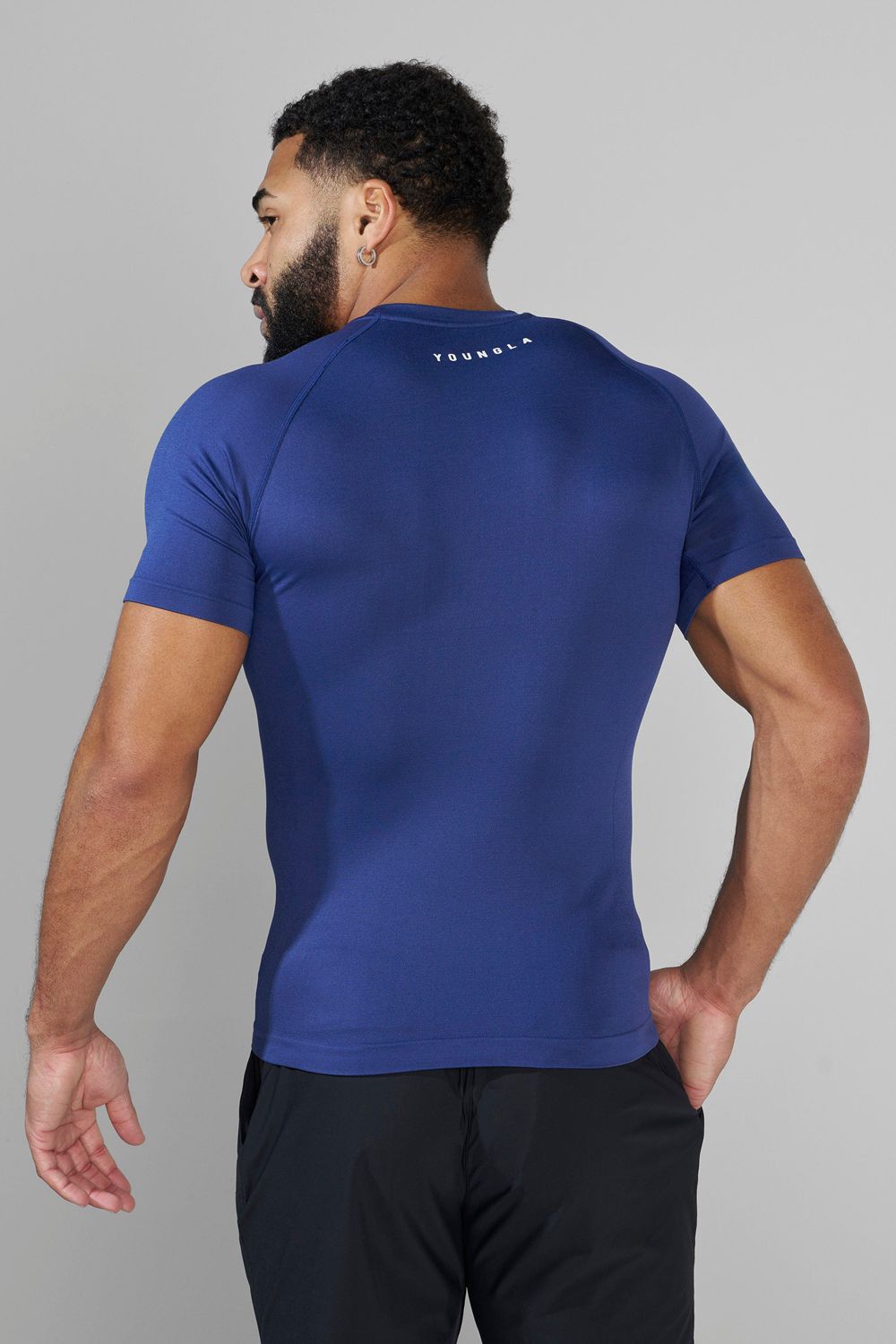 Dark Blue Young LA 477 - Combat Compression Tees NZ | 0651397-VS