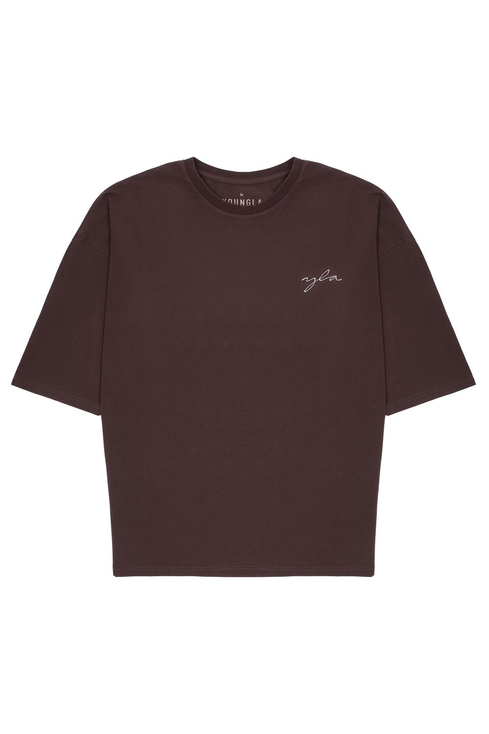 Dark Brown Young LA 464 Skyline Super Sized Tees NZ | 7850941-GX