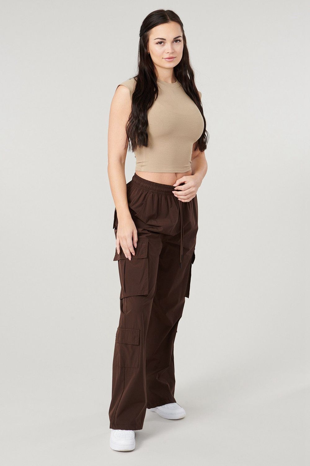 Dark Brown Young LA W219 Travel Cargo Joggers NZ | 5436129-RZ