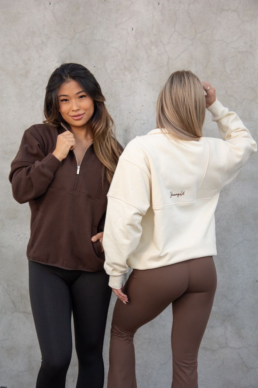 Dark Brown Young LA W504 Throwback Pullover NZ | 6257138-YN