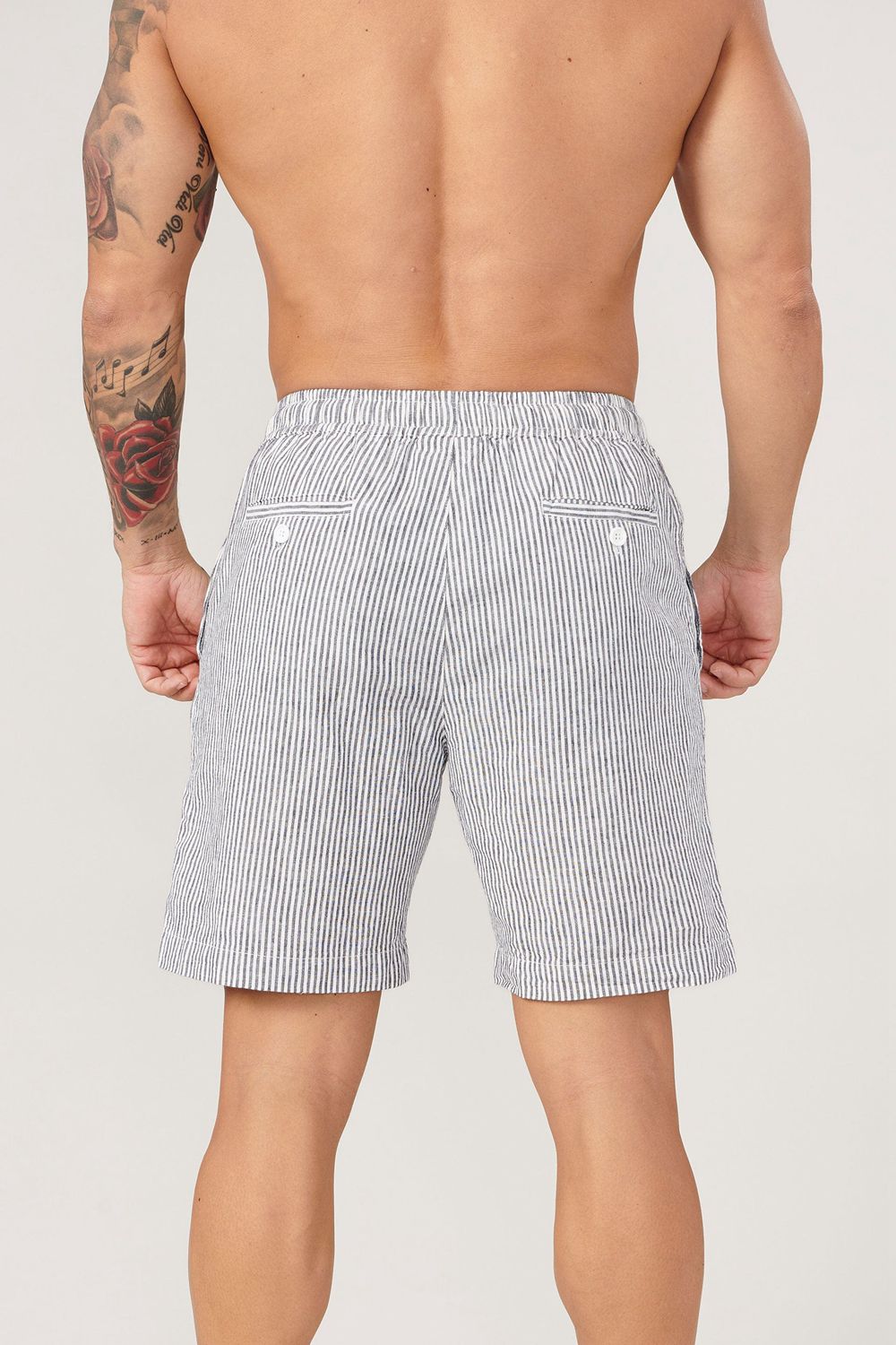 Grey Young LA 147 - Simply Linen Shorts NZ | 0158327-TM