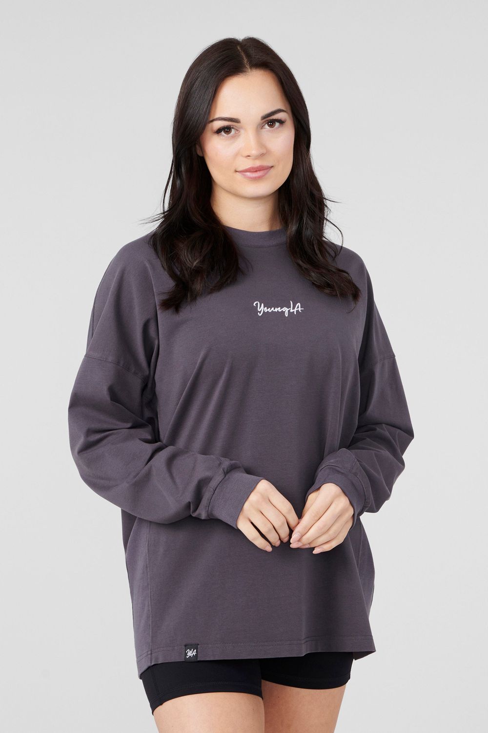 Grey Young LA W416 Retro Long Sleeve NZ | 7123650-ZB