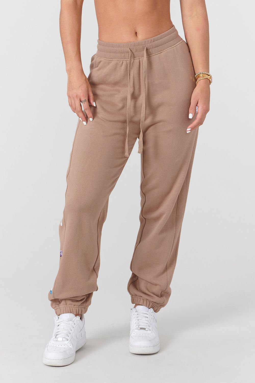 Khaki Young LA W203 Winter Bloom Joggers NZ | 7918024-XN