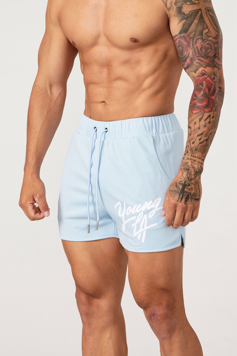 Light Blue Young LA 104 Legacy Shorts NZ | 9731256-AW