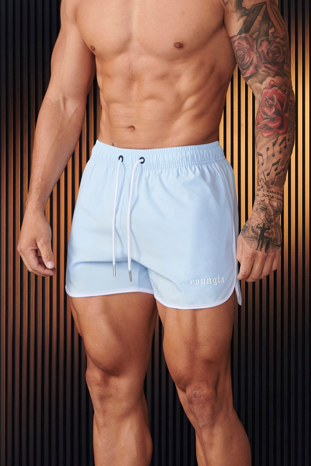 Light Blue Young LA 125 - Olympic Shorts NZ | 6178935-DT