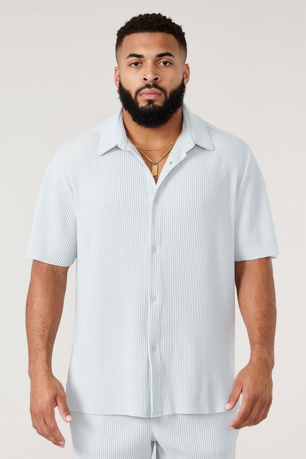 Light Blue Young LA 448 Pleated Festival Shirts NZ | 0471539-BI