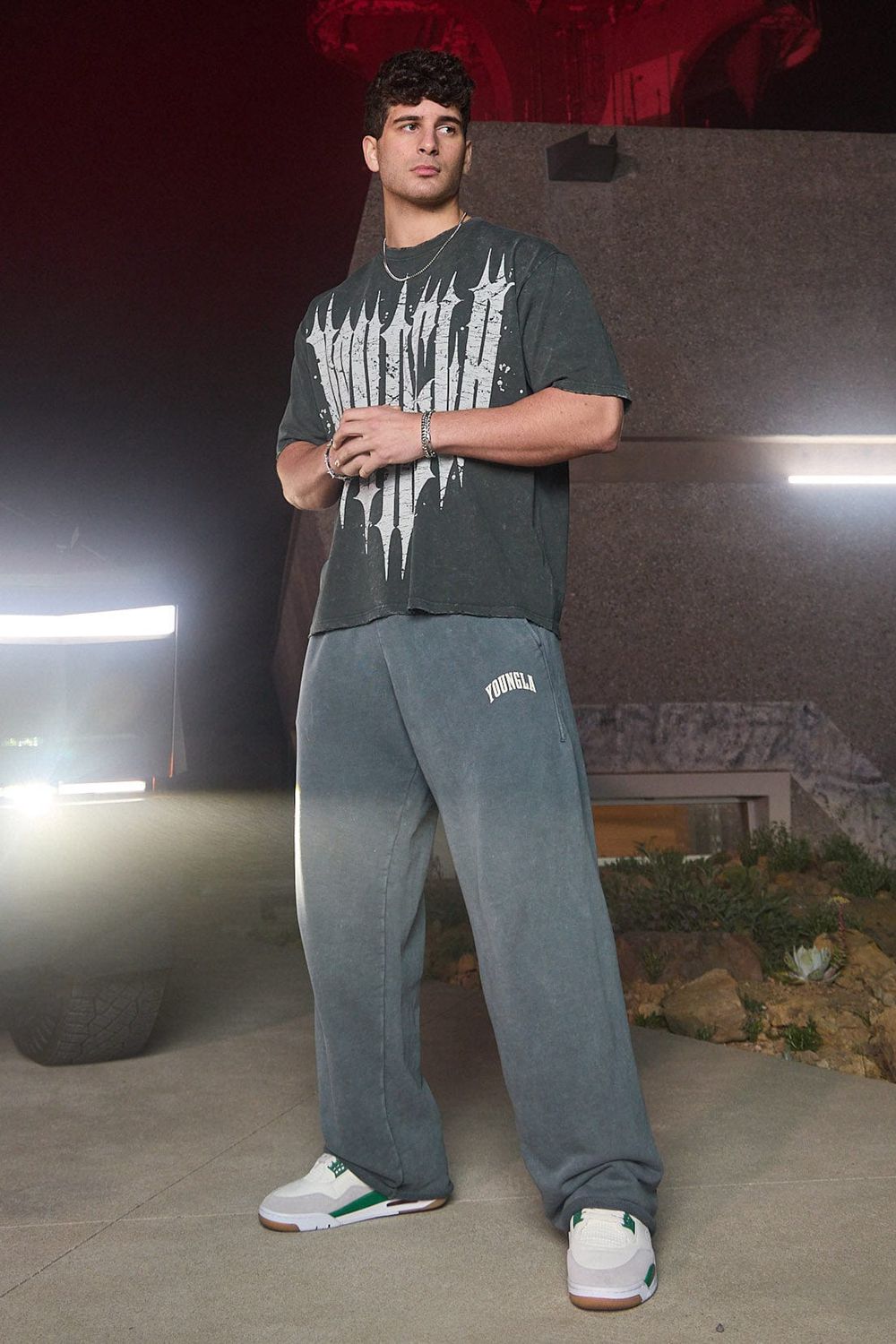 Light Grey Young LA 2088 - New Wave Baggy Sweats NZ | 6941532-LV