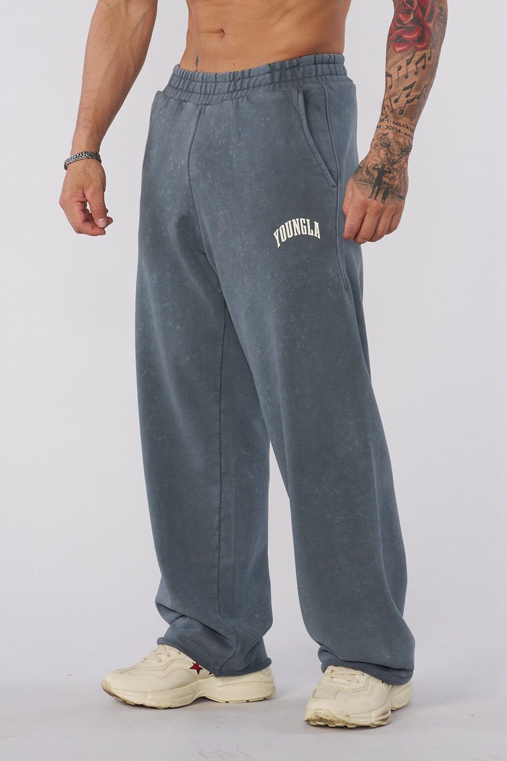 Light Grey Young LA 2088 - New Wave Baggy Sweats NZ | 6941532-LV