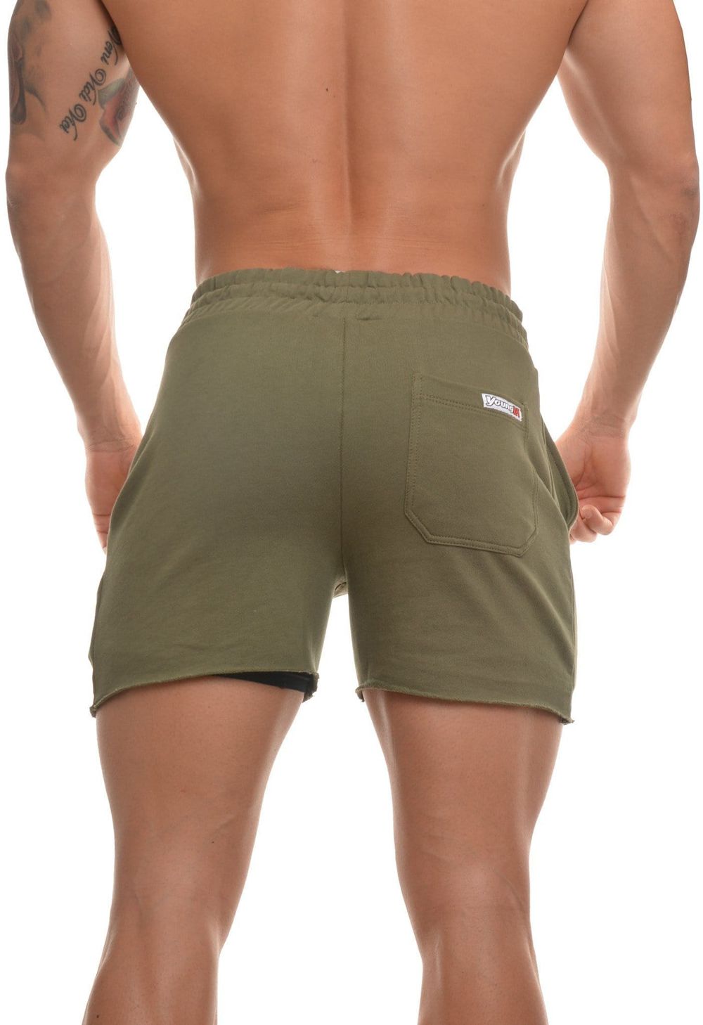 Olive Young LA 102 Bodybuilding French Terry Shorts NZ | 9748052-EH