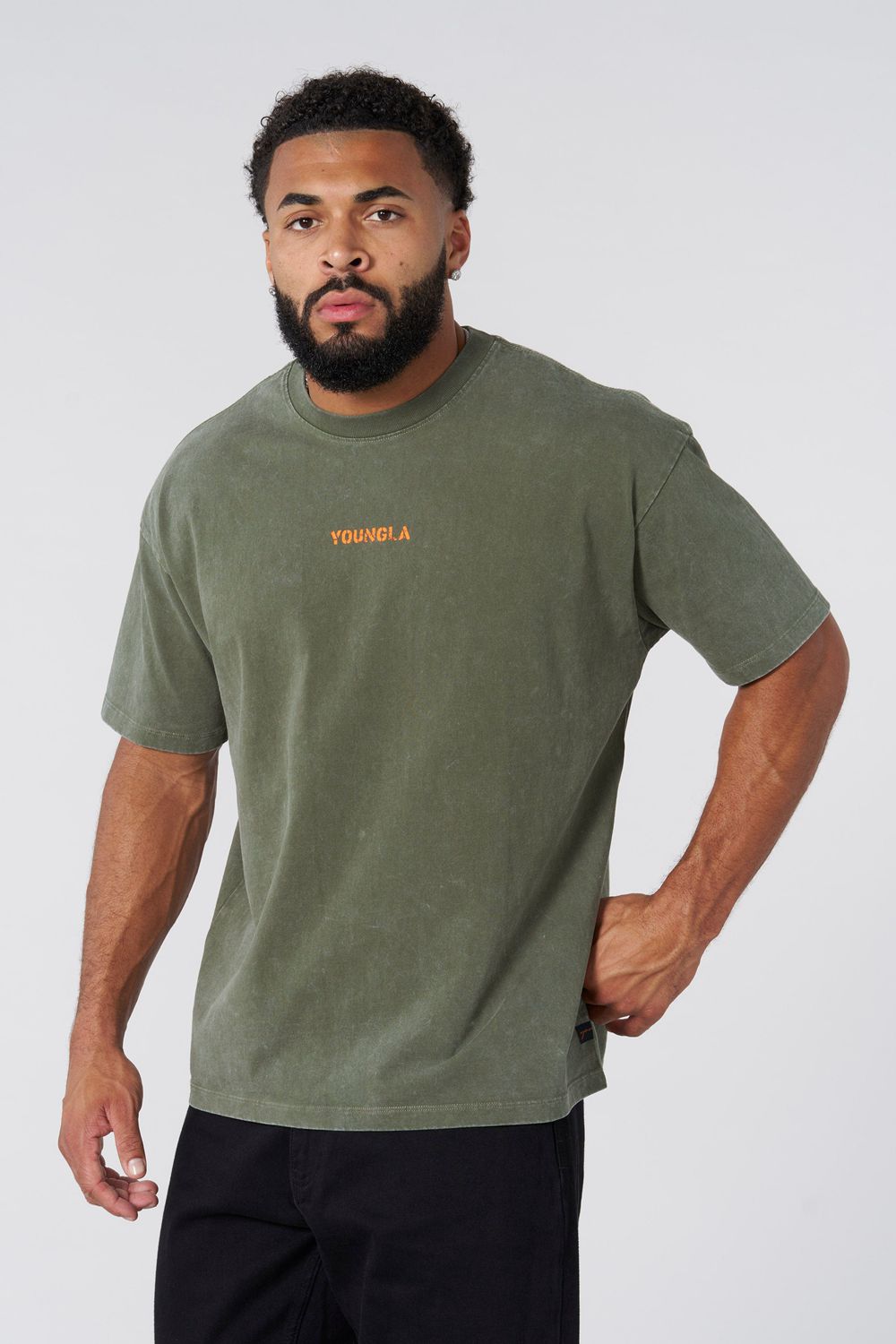 Olive Young LA 4014 - Orange Emblem Tees NZ | 7341986-HY