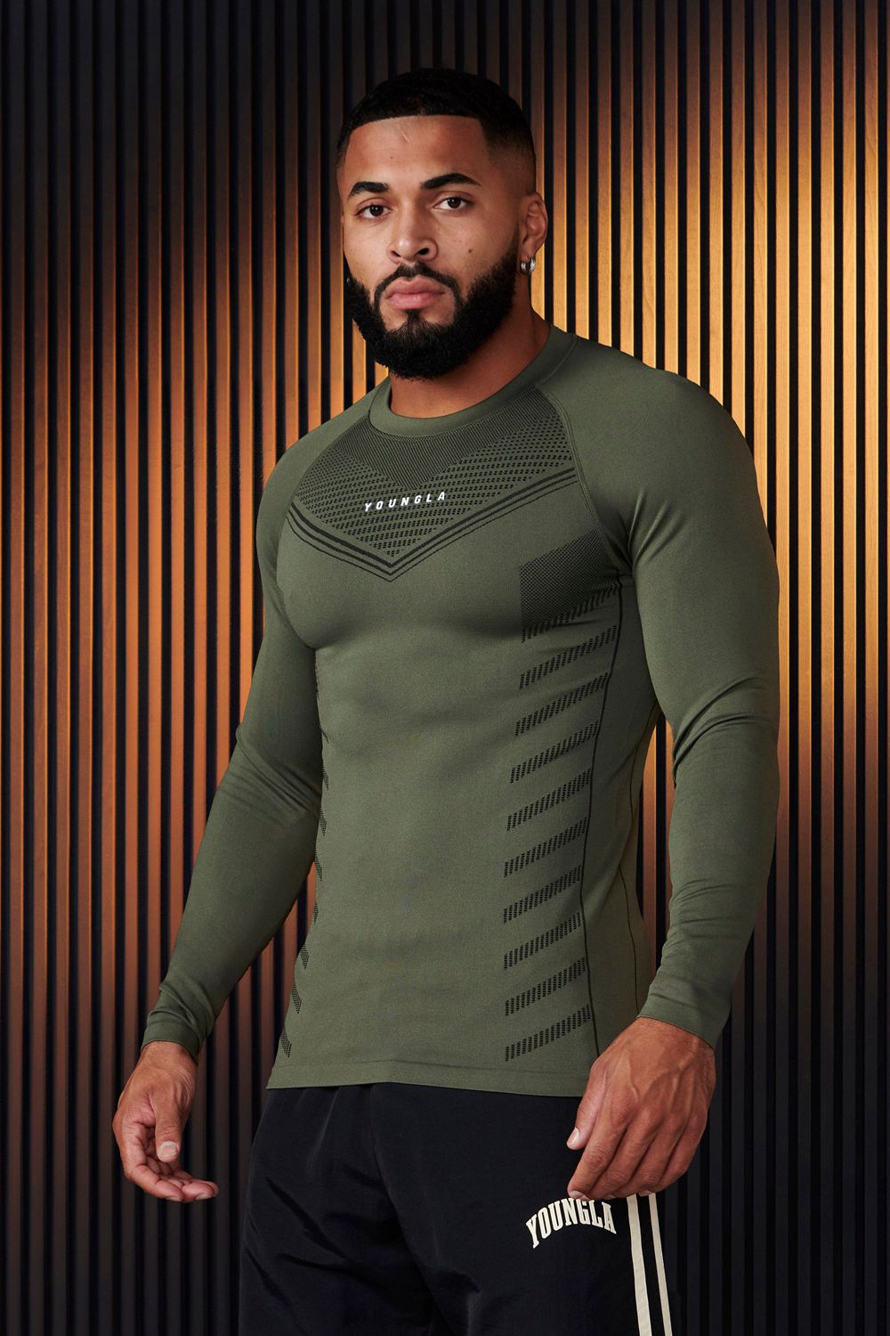 Olive Young LA 833 - Superhero Compression Longsleeves NZ | 4953021-YK