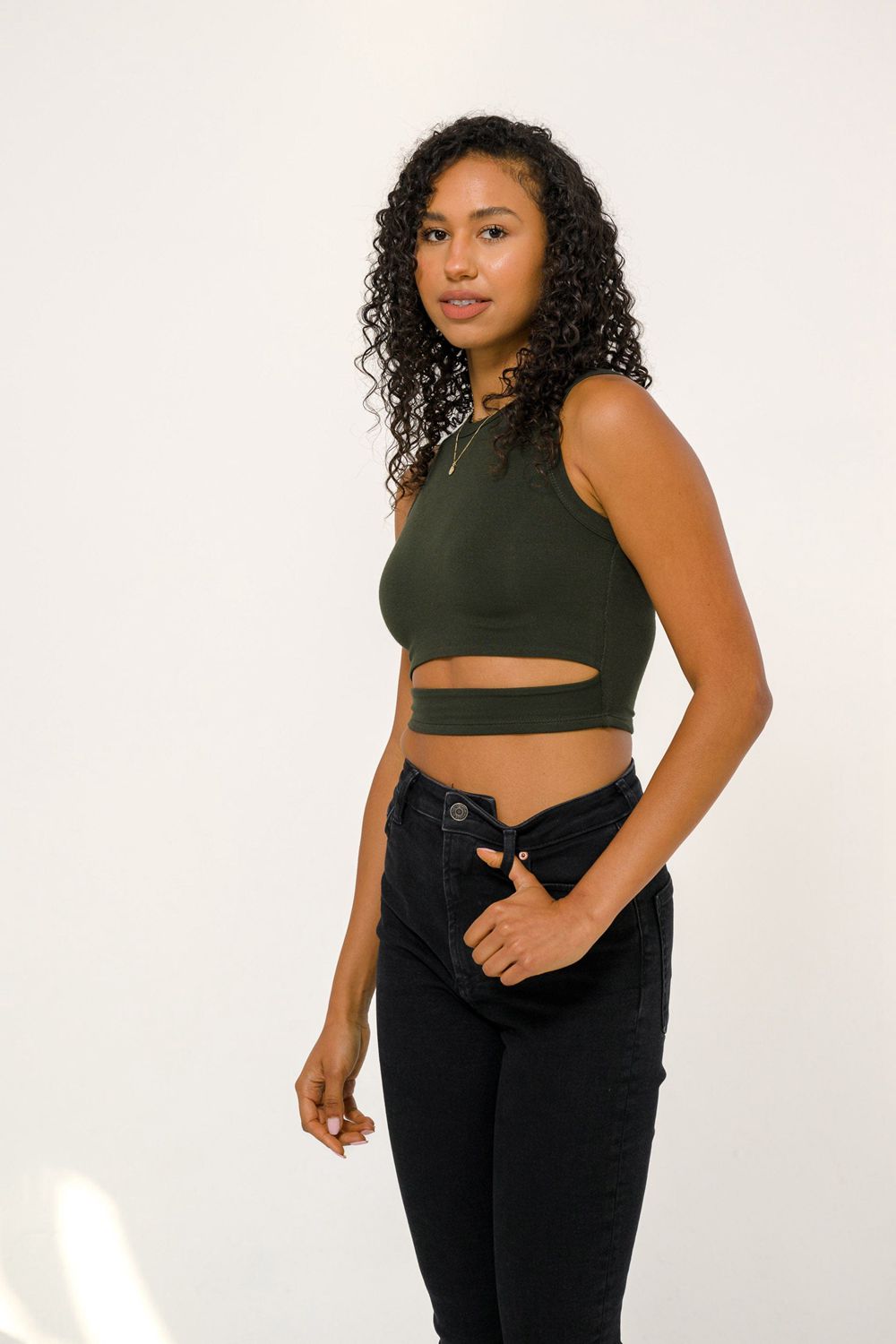 Olive Young LA W302 Sash Tank Top NZ | 7261045-QU