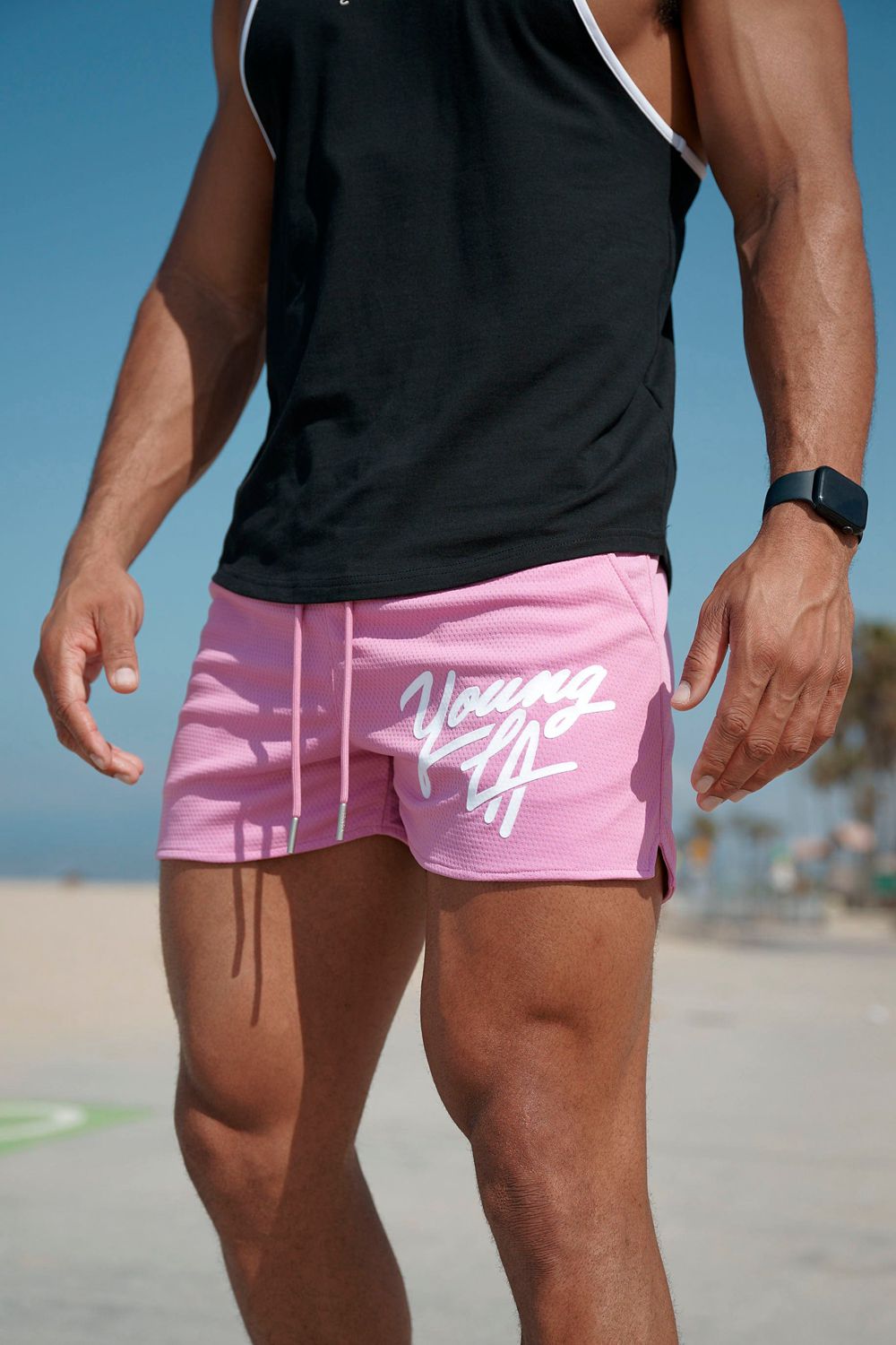 Pink Young LA 104 Legacy Shorts NZ | 8147609-DK