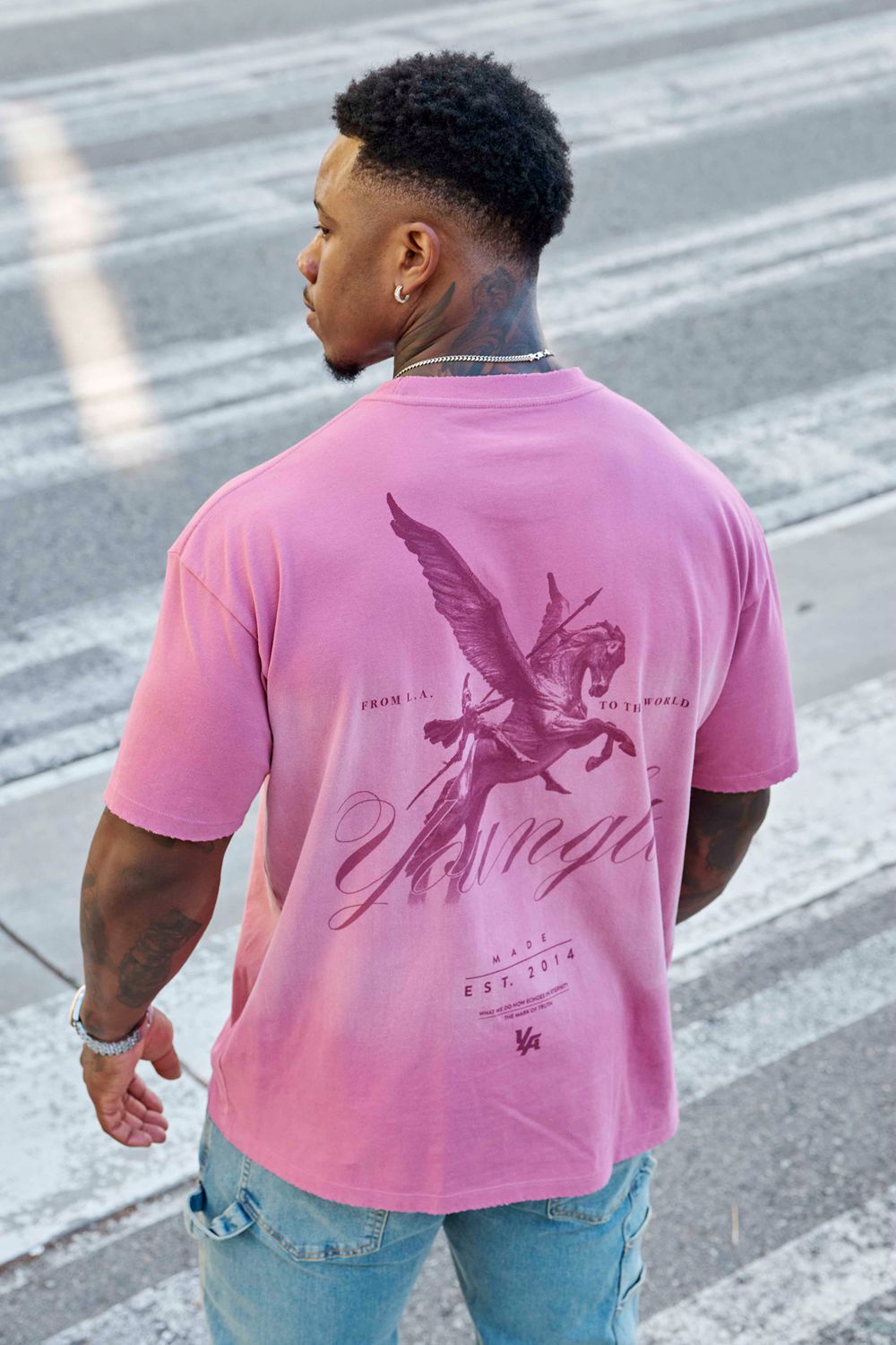 Pink Young LA 4118 - Warrior Tees NZ | 4502987-DY