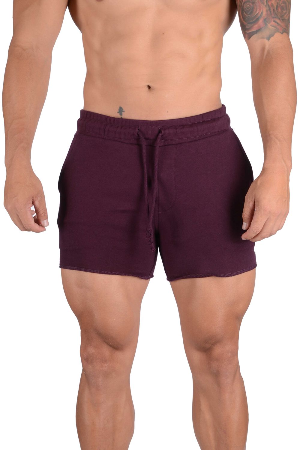 Purple Young LA 102 Bodybuilding French Terry Shorts NZ | 7069814-NI