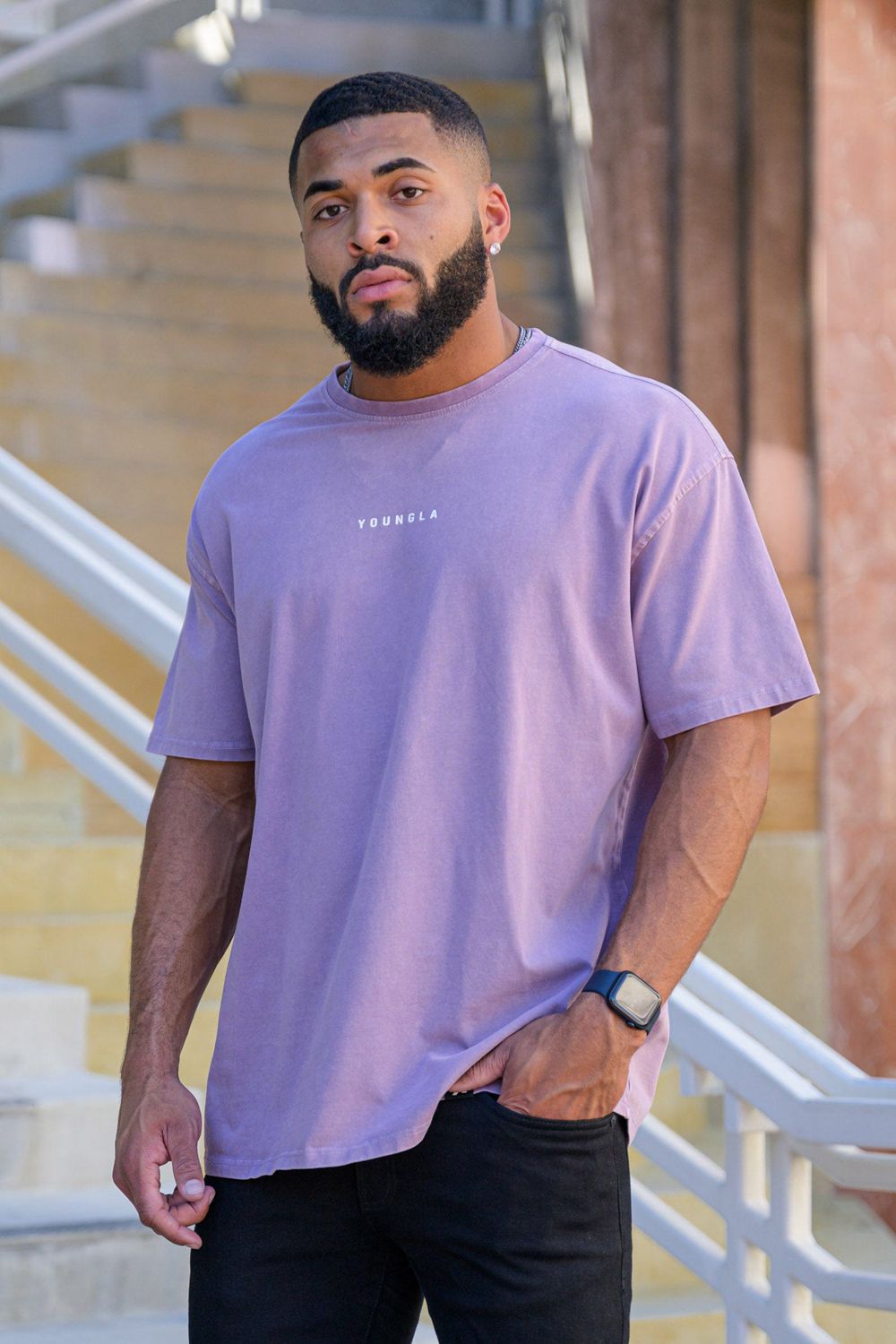 Purple Young LA 401 Essential Jacked Tees NZ | 6731095-GK